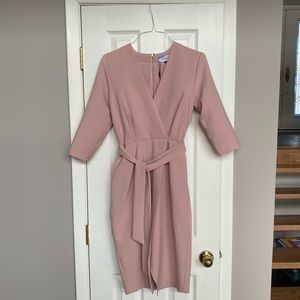 Closet London 3/4 Sleeve Wrap Pencil Dress